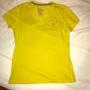 Nike Dri Fit tee - bright yellow — Women’s Fit